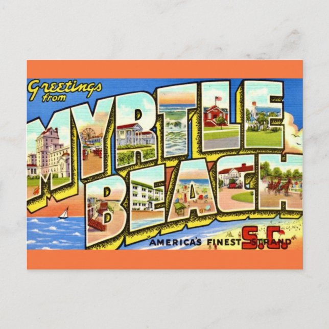 Myrtle Beach Greeting Postcard (Front)