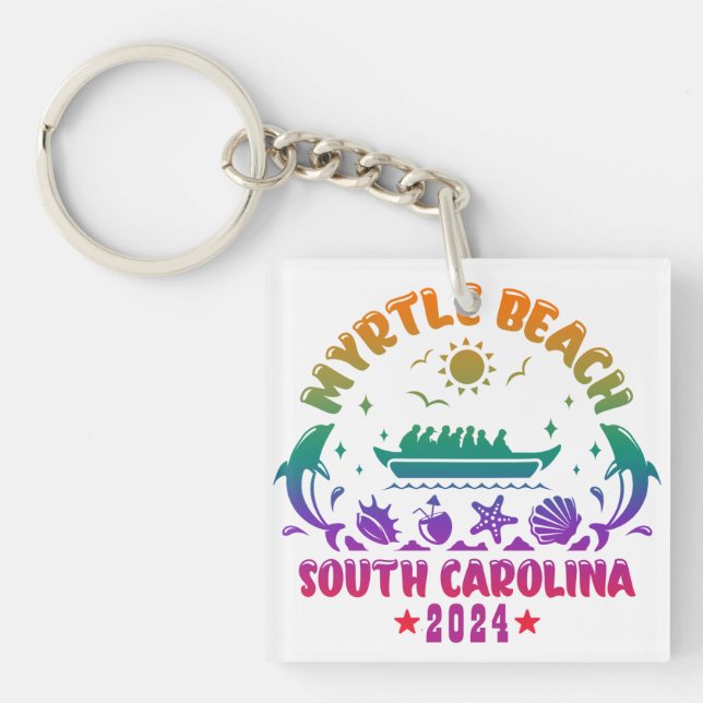 Myrtle Beach Magic - South Carolina Adventures Keychain (Front)