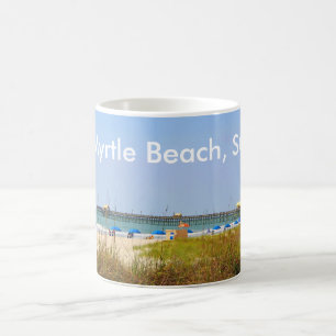 Myrtle Beach, pilier de scène de plage de tasse de