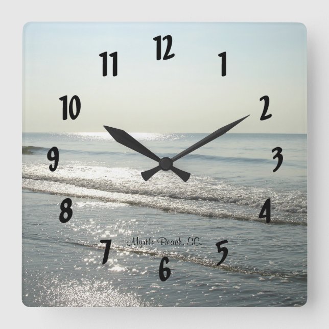 Myrtle Beach, SC. #16 Square Wall Clock (Front)