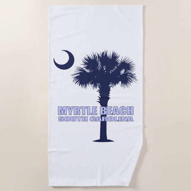 Myrtle Beach SC (P&C) Beach Towel (Front)