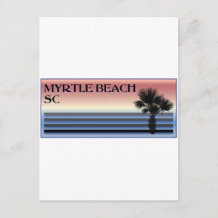 Myrtle Beach SC Palm Tree Postcard