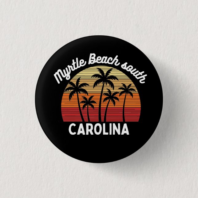 Myrtle Beach South Carolina 1 Inch Round Button (Front)