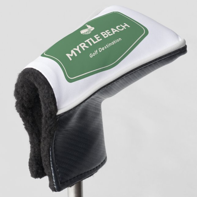 Myrtle Beach South Carolina Golf Destination Golf Head Cover (3/4 Front)