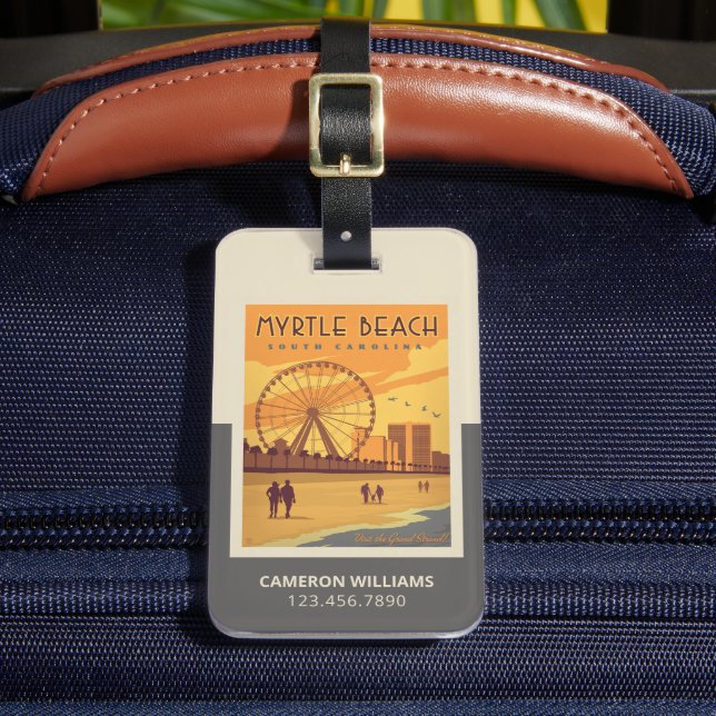 Myrtle Beach | South Carolina Luggage Tag (Front Insitu 2)