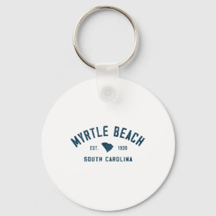 Myrtle Beach South Carolina Mens Retro Throwck Sou Keychain