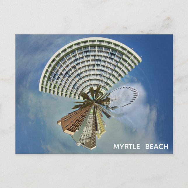 Myrtle Beach South Carolina Panorama Travel Photo Postcard (Front)