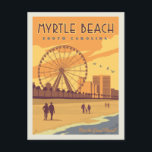 Myrtle Beach, South Carolina Postcard<br><div class="desc">Anderson Design Group is an award-winning illustration and design firm in Nashville,  Tennessee. Founder Joel Anderson directs a team of talented artists to create original poster art that looks like classic vintage advertising prints from the 1920s to the 1960s.</div>