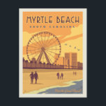 Myrtle Beach, South Carolina Postcard<br><div class="desc">Anderson Design Group is an award-winning illustration and design firm in Nashville,  Tennessee. Founder Joel Anderson directs a team of talented artists to create original poster art that looks like classic vintage advertising prints from the 1920s to the 1960s.</div>