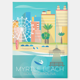 Myrtle Beach, South Carolina Refrigerator Magnet