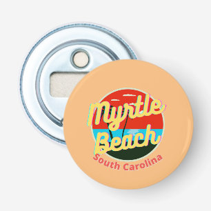 Myrtle Beach South Carolina Retro Sunset Bottle Opener
