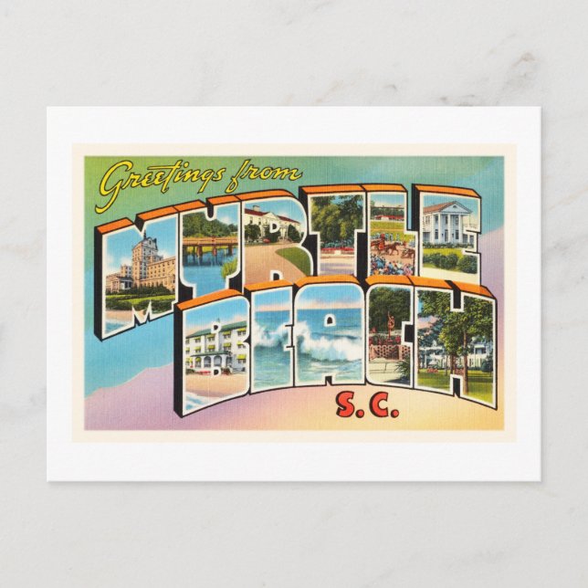 Myrtle Beach South Carolina SC Vintage Postcard- Postcard (Front)