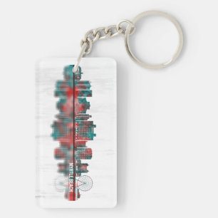 Myrtle Beach South Carolina Skyline Keychain
