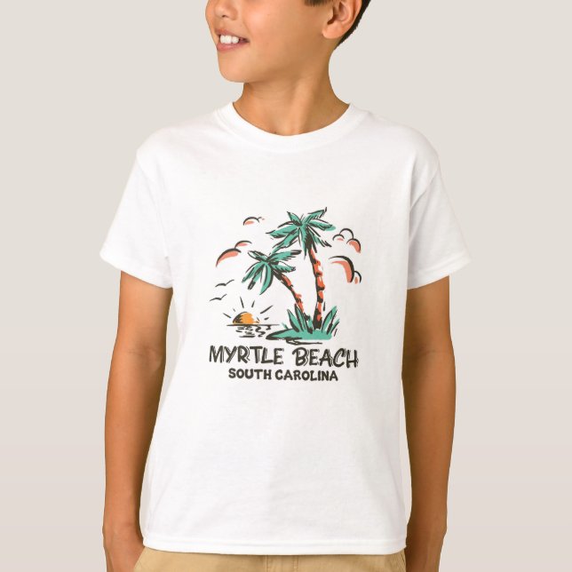 Myrtle Beach - South Carolina - Sunset T-Shirt (Front)
