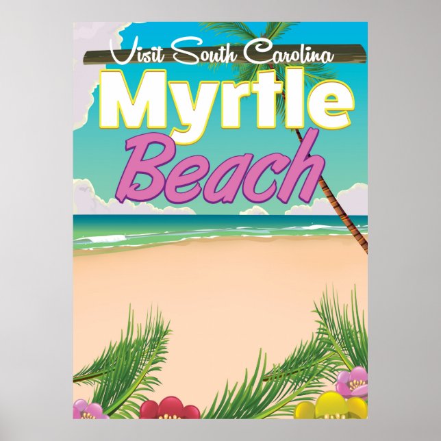 Myrtle Beach South Carolina travel poster (Front)