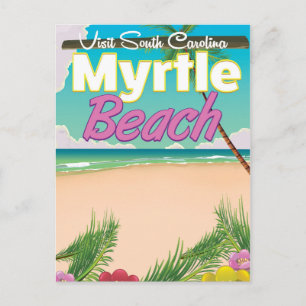 Myrtle Beach South Carolina travel poster Postcard