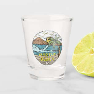 Myrtle Beach South Carolina Vintage Magnet Shot Glass