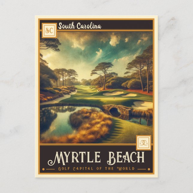 Myrtle Beach, South Carolina | Vintage Postcard (Front)