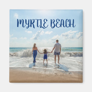 Myrtle Beach Souvenir Sand and Surf with Family Magnet