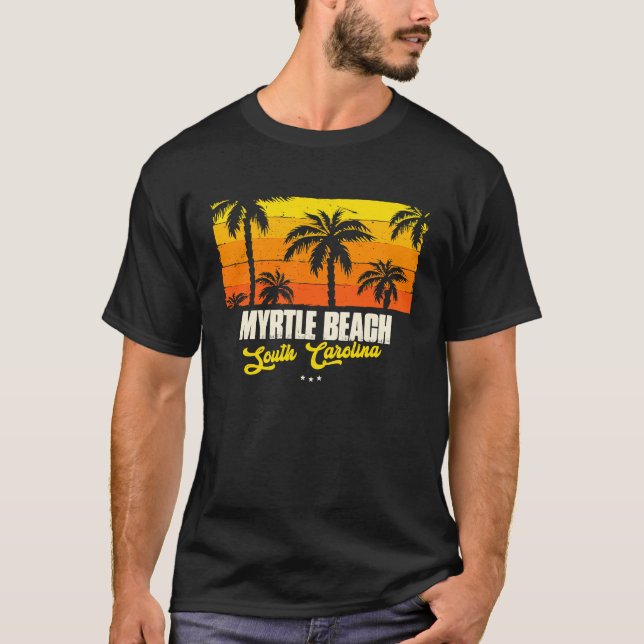 Myrtle Beach Souvenir  South Carolina Reminder T-Shirt (Front)