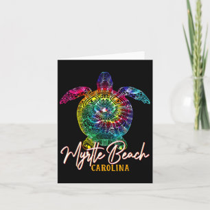 Myrtle Beach Tie Dye Sea Turtle Carolina Family Va Card