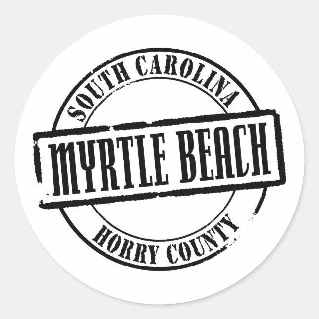 Myrtle Beach Title Classic Round Sticker (Front)