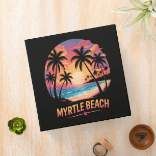 Myrtle Beach Vacation Surfer Binder