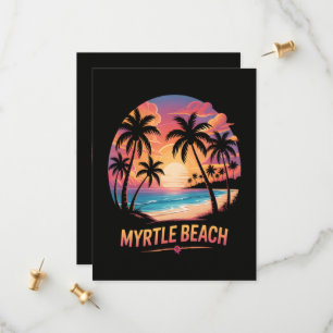 Myrtle Beach Vacation Surfer  Save The Date