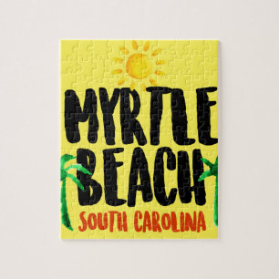 Myrtle Beach Watercolor Jigsaw Puzzle