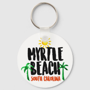 Myrtle Beach Watercolor Keychain