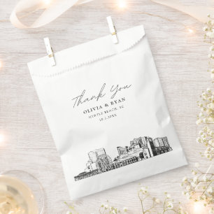 Myrtle Beach Wedding Personalized Favour Bag