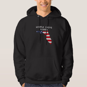 Myrtle Grove Florida USA State America Travel Flor Hoodie
