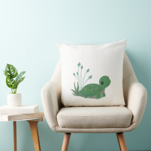 Myrtle the Turtle! Throw Pillow