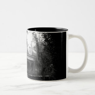 Myrtles Plantation in black and white Two-Tone Coffee Mug