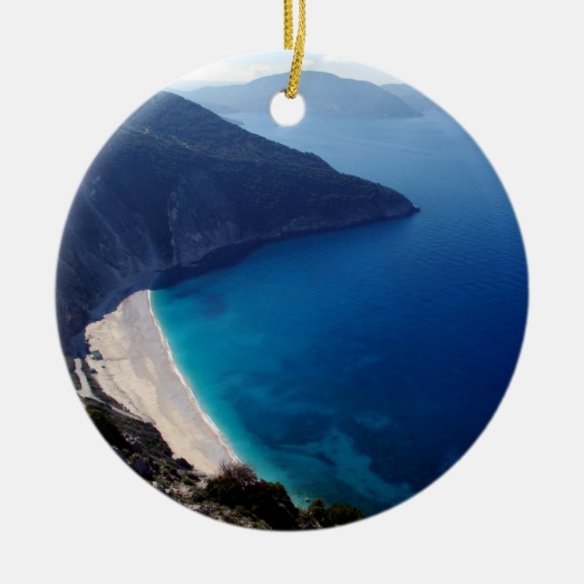 Myrtos – Kefalonia Ceramic Ornament (Front)
