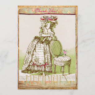 Mys Victorian Lady Thank You card