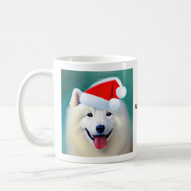 MySamoyed Personalized Gift Idea Cute Samoyed Coffee Mug (Left)