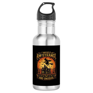Myself Am Strange Unusual Halloween Witch Haunted 532 Ml Water Bottle