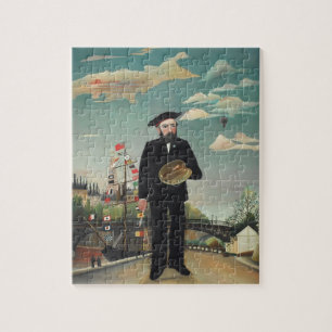 Myself Portrait Landscape 1890, Henri Rousseau Jigsaw Puzzle