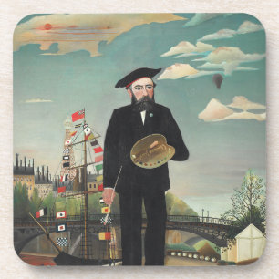 Myself: Portrait – Landscape, Henri Rousseau 1890 Coaster