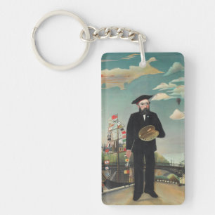 Myself: Portrait – Landscape, Henri Rousseau 1890 Keychain