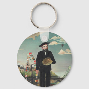 Myself: Portrait – Landscape, Henri Rousseau 1890 Keychain