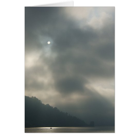 Myserious Stormy Skies by the Lake Card