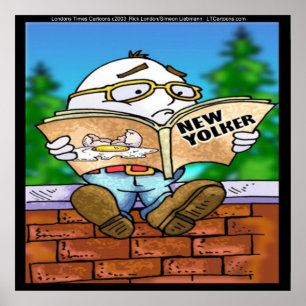 Mystère De Humpty Dumpty Funny Rick London Poster