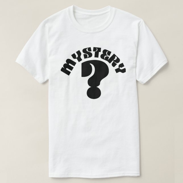 Mystère Homme's Black Question Mark T-shirt (Design devant)