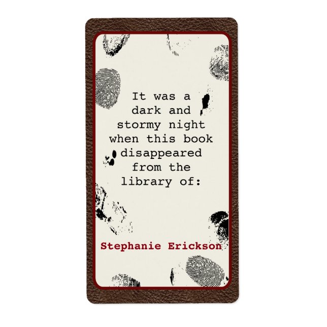 Mystère Livre Conception Étiquette (Devant)