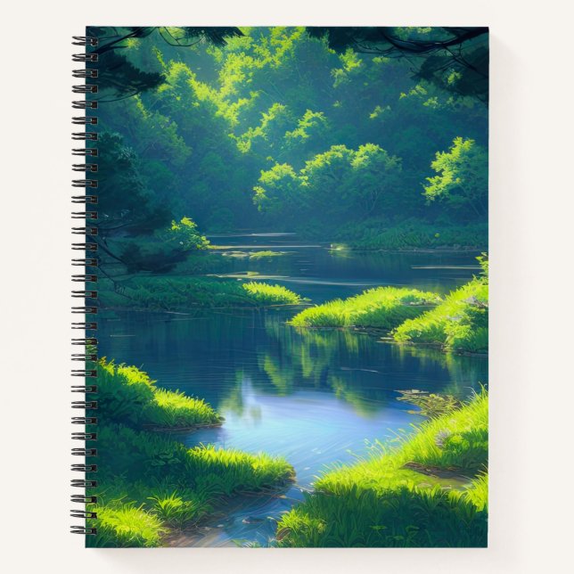 Mysteries of the Hidden Forest Pond Notebook (Front)