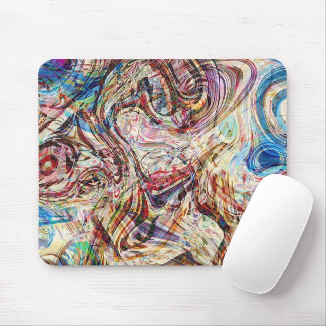 Mysterious Abstract Swirls Mouse Pad (With Mouse)