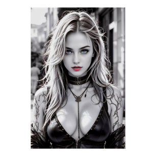 Mysterious and captivating in the eyes of steel an poster