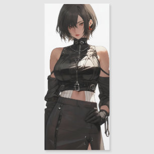 Mysterious Anime Girl Leather